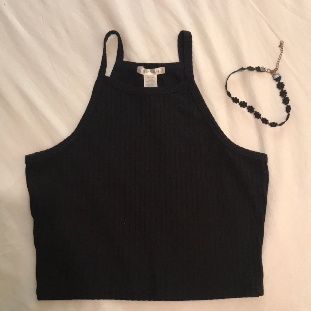 Black crop top